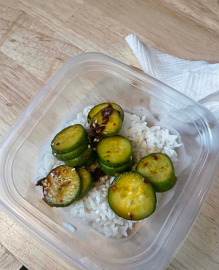 Spicy Asian Cucumbers 🥒🌶️