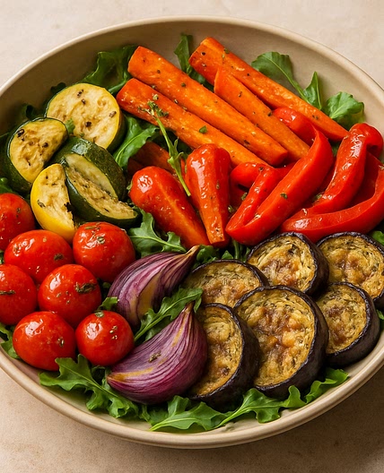 Ensalada de verduras asadas