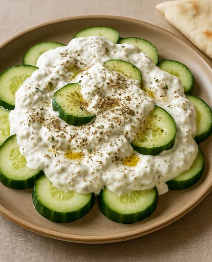 Pepino con jocoque