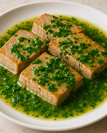 Atún en salsa de perejil