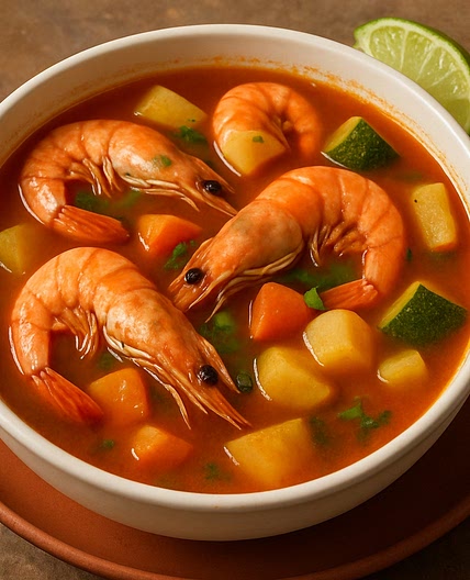 Caldo de camarón