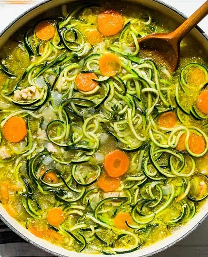 Homemade Chicken Zucchini Soup