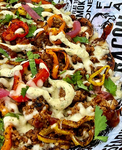 Blackstone Taco Loaded Sweet Potato Nachos