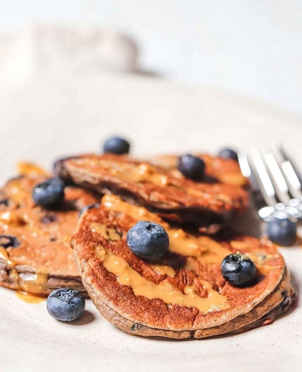 The Best Blueberry Protein Pancakes