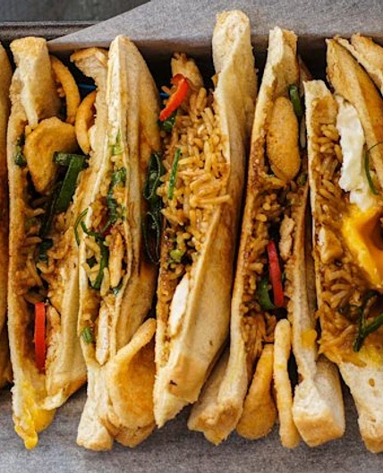 Nasi goreng jaffles
