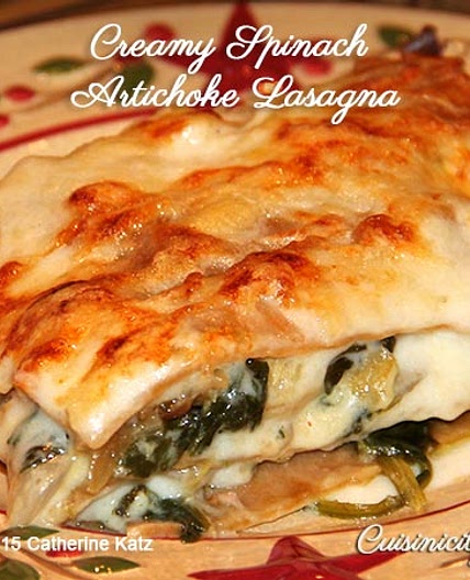 Creamy Spinach Artichoke Lasagna