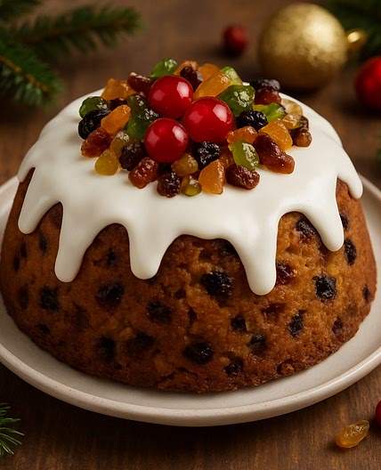 Budín navideño de frutas