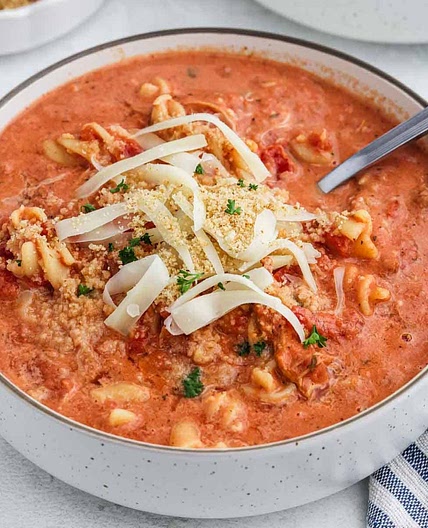 Crockpot Chicken Parmesan Soup Recipe