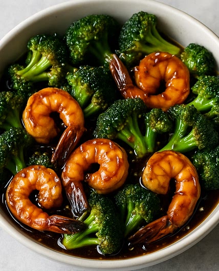 Teriyaki Shrimp and Broccoli