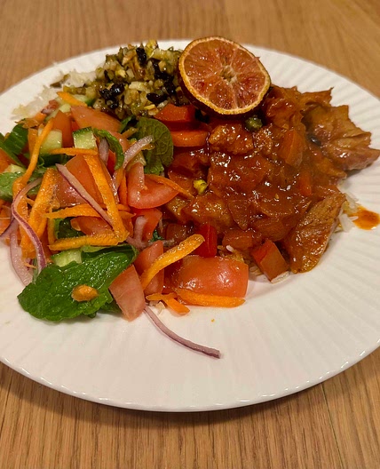 129. Zereshk Polo with Shirazi Salad