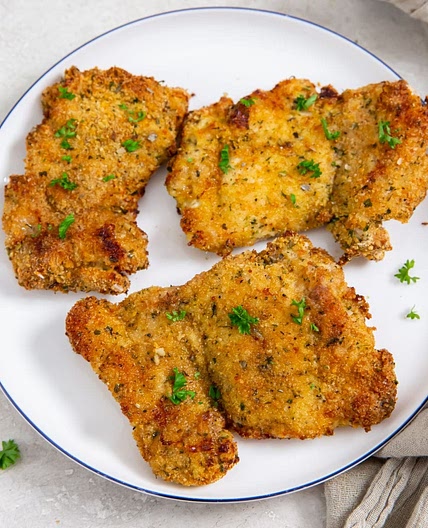 Air Fryer Breaded Chicken Thighs