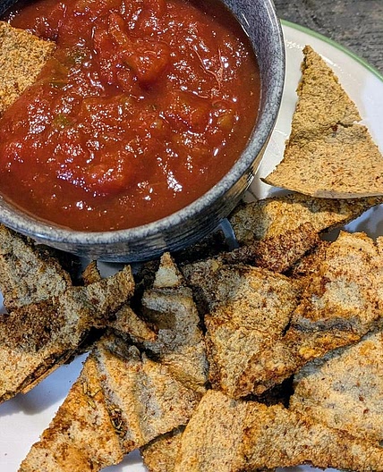 Baked Lentil Tortilla Chips