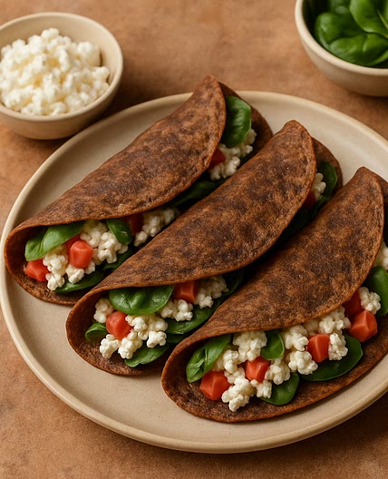 Ragi & Cottage Cheese Protein Wraps (Gluten-Free)