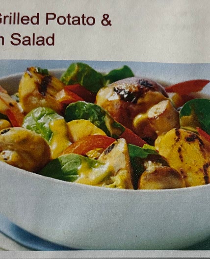 Creamy Grilled Potato & Mushroom Salad 
