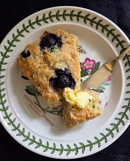 Zucchini Blueberry Scones