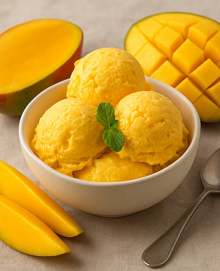 Helado de mango