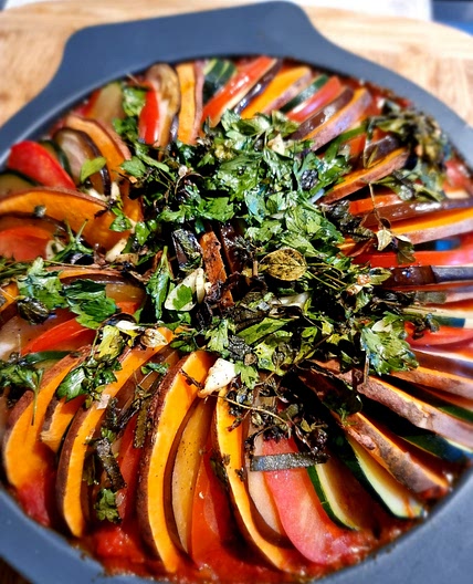 Ratatouille de Provence with Thai Basil Oil