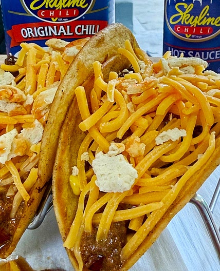 Blackstone Chili Dog Smashed Tacos