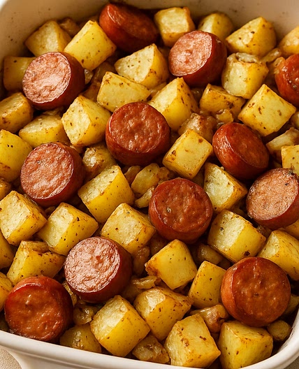 Smoked Sausage & Potato Bake