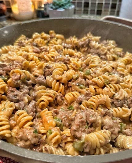 Philly Cheesesteak Pasta Recipe