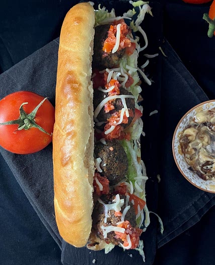 Mushroom Meatball Subs