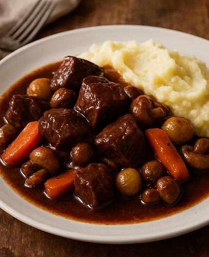 Carne a la borgoña