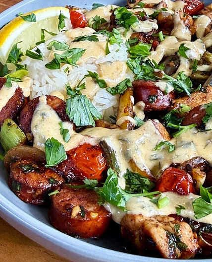 Blackstone Gumbo Stir Fry with Cajun Cream