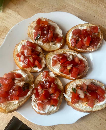 Beautiful Ricotta Bruschetta 🍅 