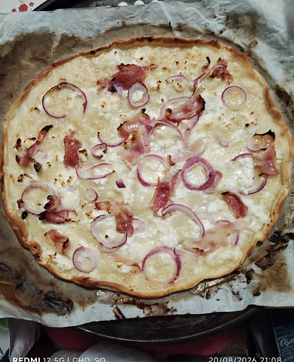 Pizza chèvre miel