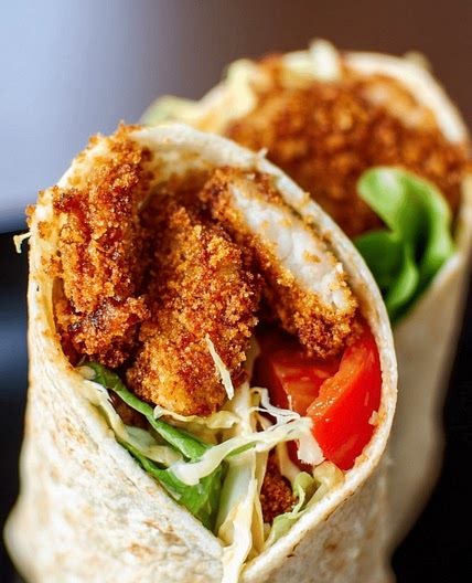 Southern fried chicken wrap 