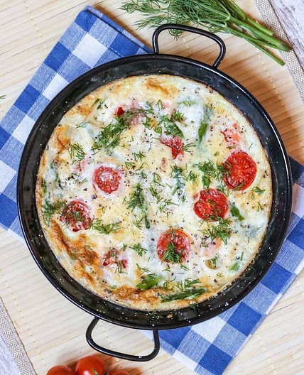 Omelet with Smoked Salmon and Feta