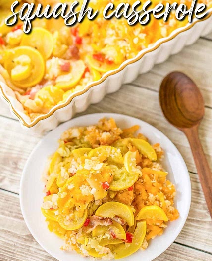 Cornbread Crusted Squash Casserole