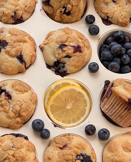 Vegan Blueberry Lemon Muffins