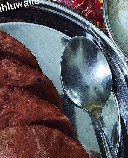 बीटरूट मसाला पूरी (beetroot masala puri recipe in hindi)