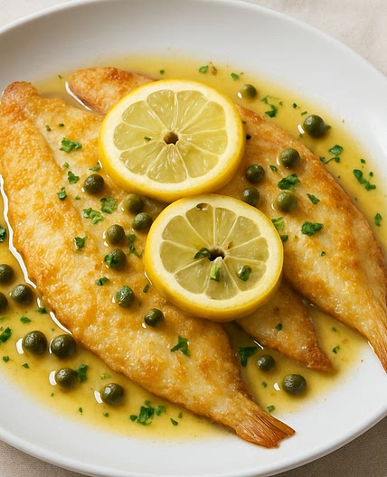 Flounder Piccata