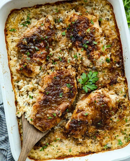 No Peek Chicken and Rice Casserole