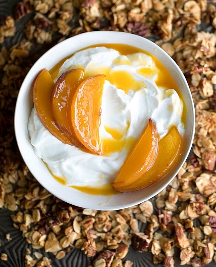 Greek Yogurt with Peaches