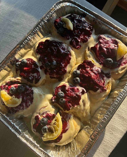 Lemon Blueberry Rolls🫐 🍋 