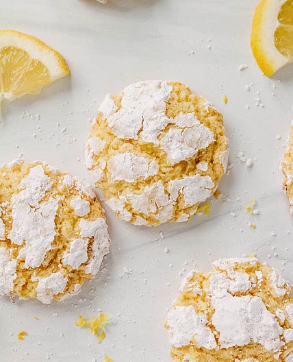 Coconut Key Lemon Crinkle Cookies