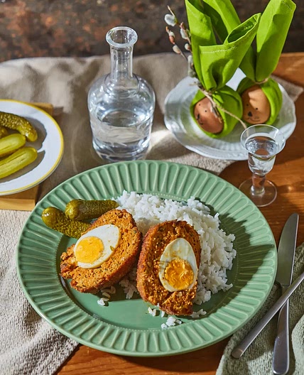 Meatloaf Stuffed with Eggs