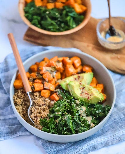 Sweet Potato, Kale and Quinoa Buddha Bowl