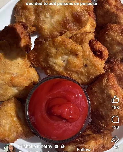 Homemade crispy chicken nuggets