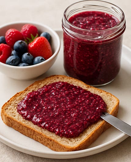 Chia Berry Date Jam