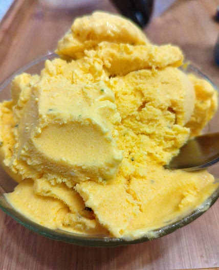 Gelado de manga tropical