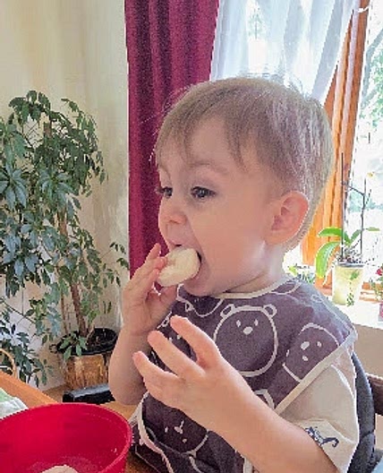 Frozen Yogurt and Banana Snack