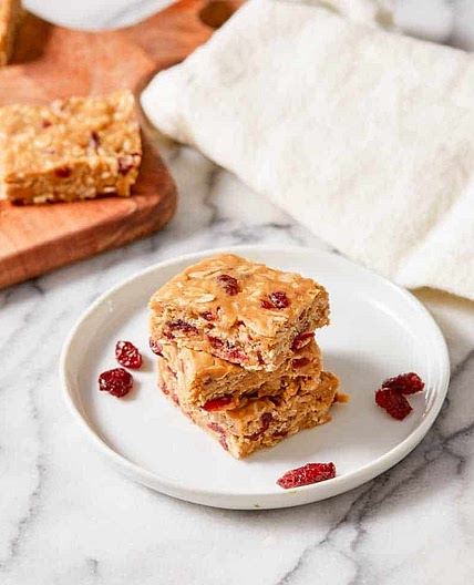 Cranberry no bake bars