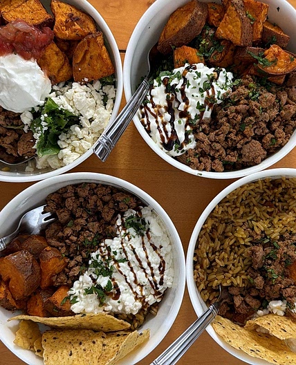 Ground Turkey Sweet Potato Bowls