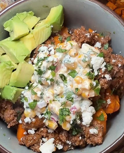 Street Corn Sweet Potato Bowls