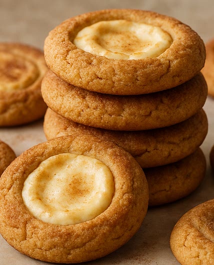 Brown Butter Snickerdoodle Cheesecake Cookies