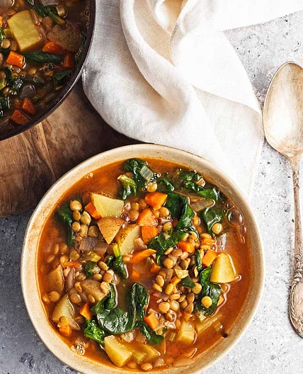 Spinach Lentil Soup